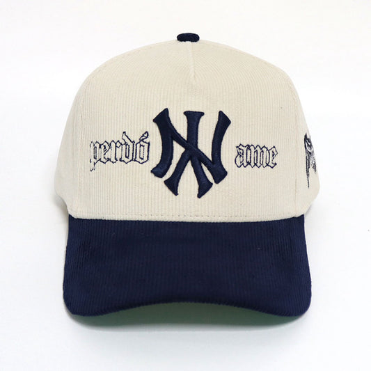 Perdóname NYY Cream Corduroy Cap