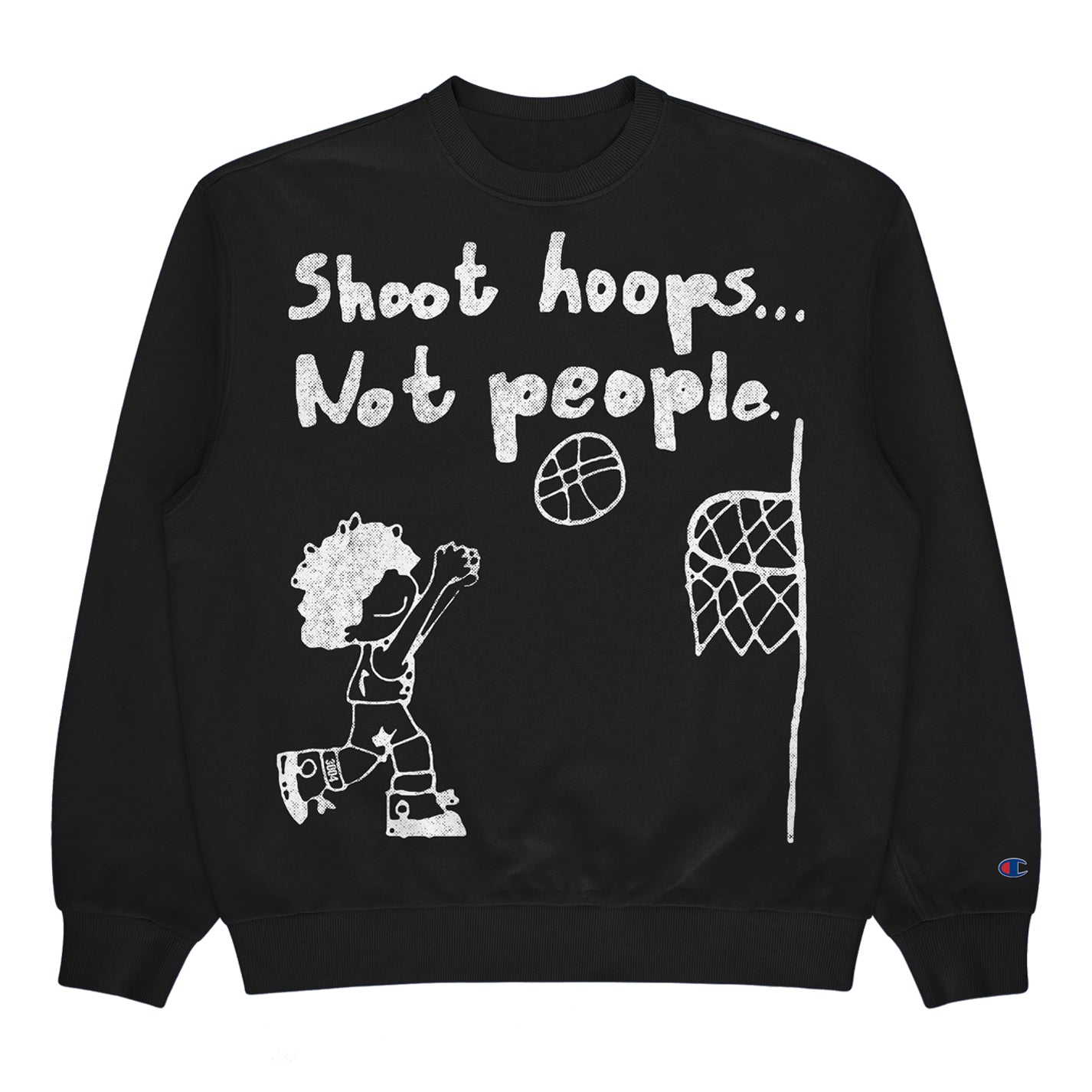 3004™ X Shoot Hoops Not People Sweater (BLACK)