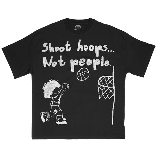 3004™ X Shoot Hoops Not People Tee (BLACK)